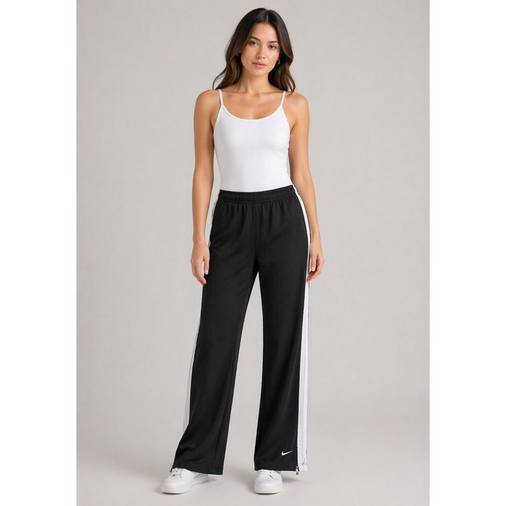 Nike Track Pants Black White Side Stripes Casual Athleisure XL 18-20